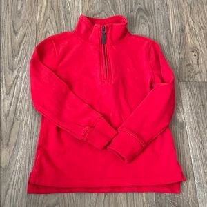 Crewcuts red half zip size 4-5 EUC